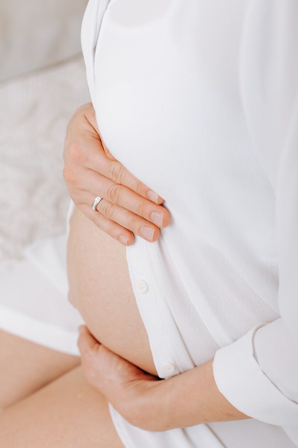 Babybauchfotos zuhause