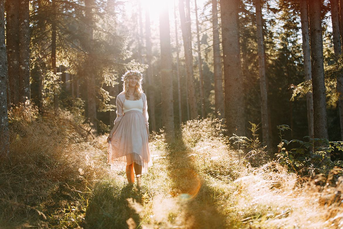 Fotoshooting mit Babybauch