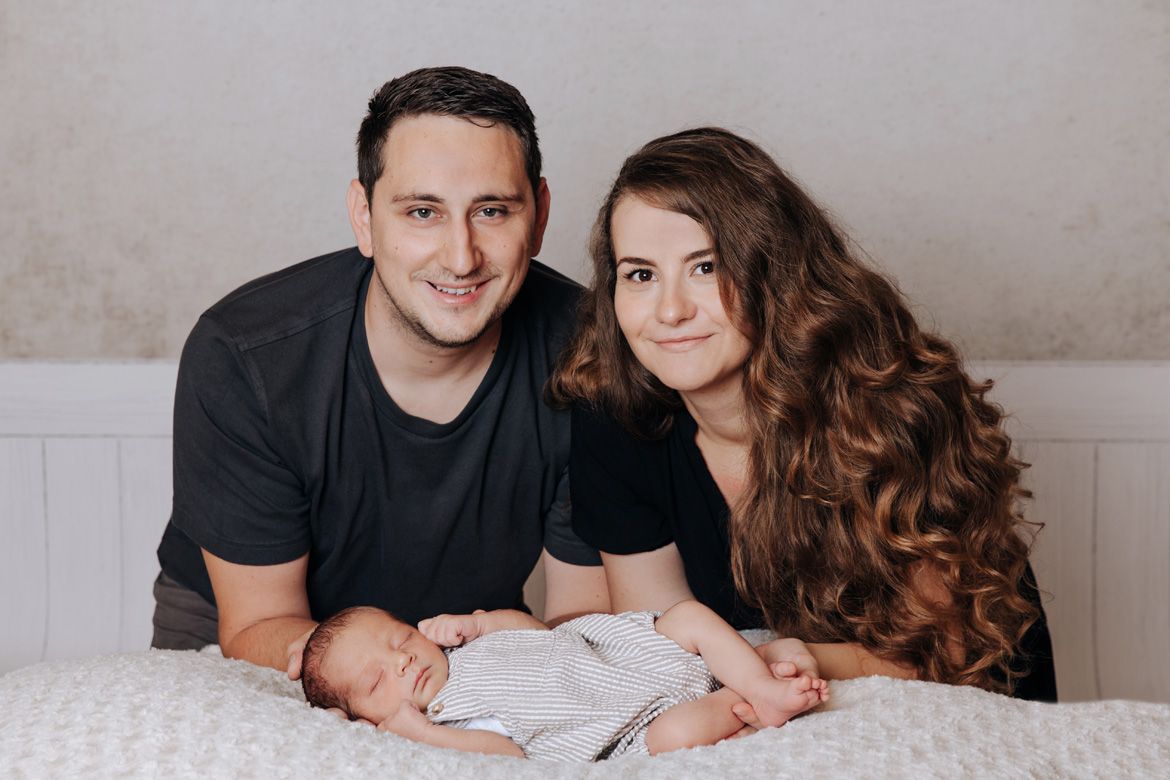 Familienfotos im Studio