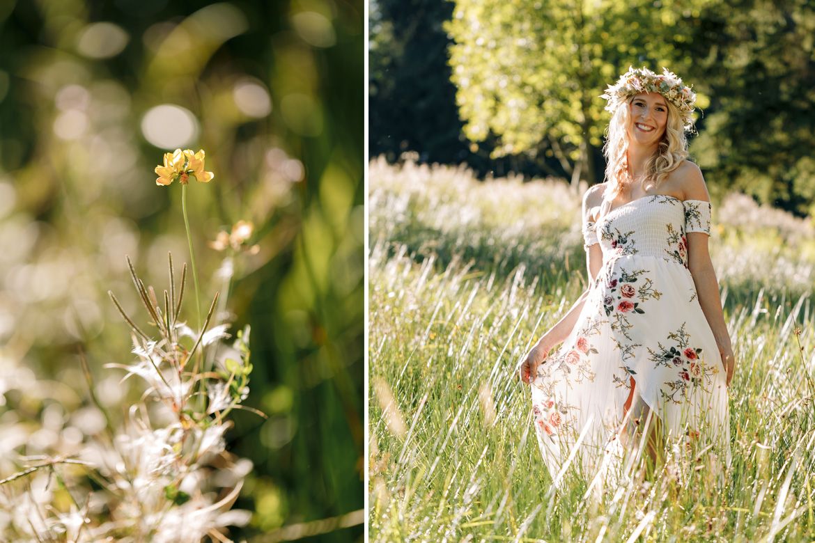 Schwangerschaftsfotos in der Natur