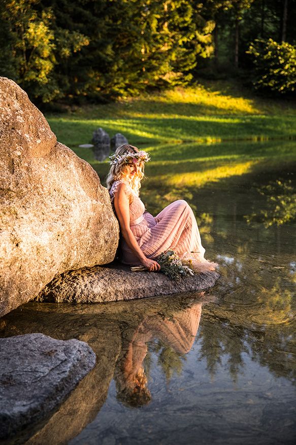 Schwangerschaftsfotos in der Tiroler Natur